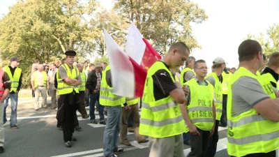 Protest rybaków na krajowej szóstce