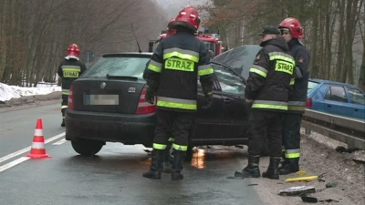 Wypadek na trasie Wejherowo – Szemud