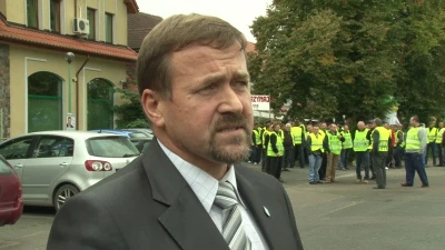 Protest rybaków w Krokowej