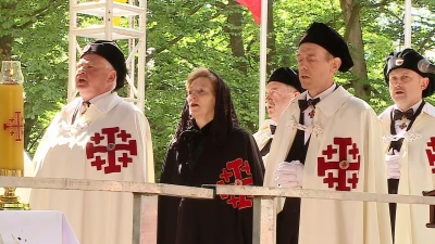 Pielgrzymi na Kalwarii Wejherowskiej