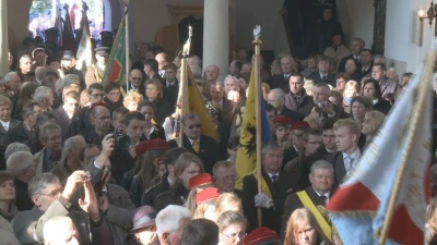 Uroczystości pogrzebowe prof. Gerard Labuda z udziałem Donalda Tuska