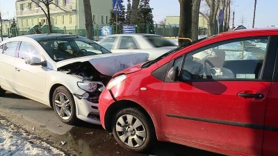 Kolizja na ul. Chopina w Wejherowie