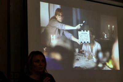 Twórcy filmu "Kamerdyner" w Muzeum PiMKP w Wejherowie, 16.11.2017, fot. Leszek Spigarski