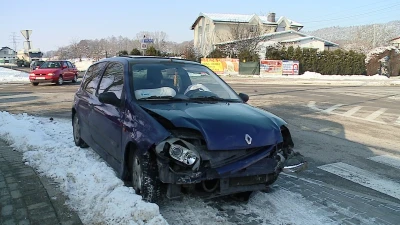 Kolizja na ul. Chopina w Wejherowie