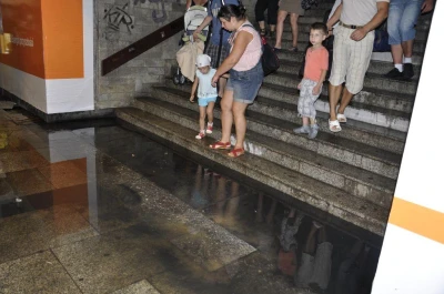 Gdańsk Główny: Tunel zalany po ulewie