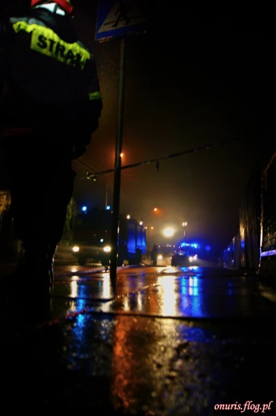 Pożar na ulicy Stefczyka w Wejherowie