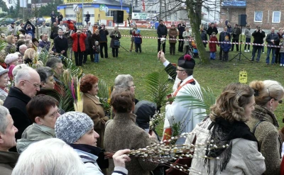 Niedziela Palmowa w Wejherowie w 2008 roku fot. Leszek Spigarski