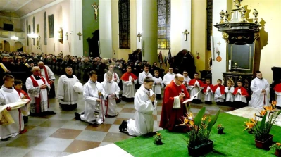 Liturgia Wielkiego Piątku w wejherowskiej Kolegiacie