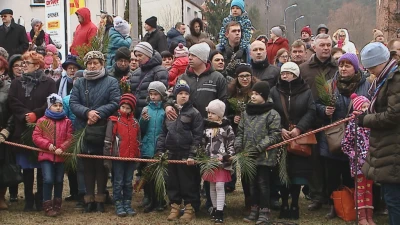 Inscenizacja wjazdu Jezusa (Niedziela Palmowa) fot. Damian Klechowicz