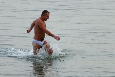 Listopadowe popołudnie na gdyńskiej plaży