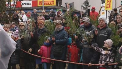 Inscenizacja wjazdu Jezusa (Niedziela Palmowa) fot. Damian Klechowicz