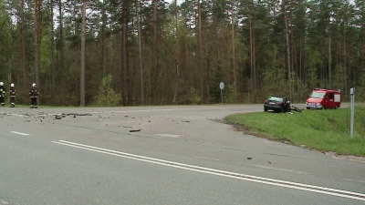 Wypadek na skrzyżowaniu - Wielka Piaśnica