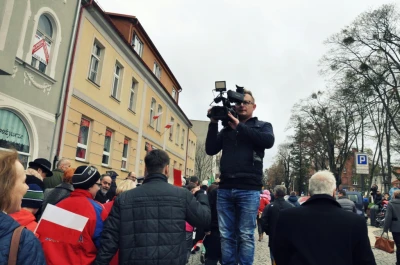 Biało-czerwona parada niepodległościowa w Wejherowie