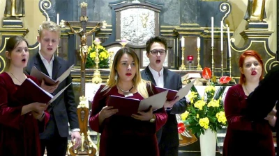 Koncert muzyki pasyjnej w Kolegiacie (31.03.2017) – fot. Leszek Spigarski