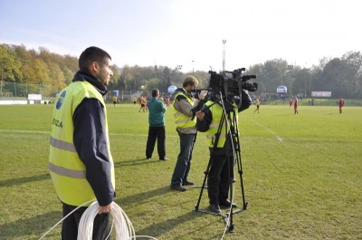 Ekipa TTM podczas realizacji meczu Gryf vs Górnik