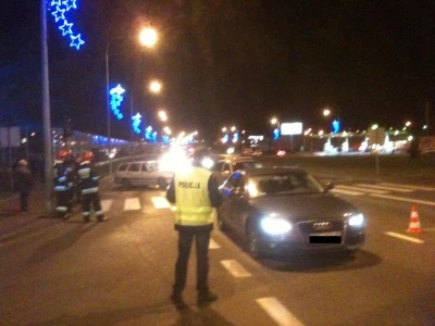 Wypadek na rondzie Solidarności