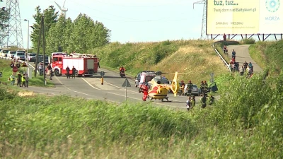 Gnieżdżewo. Wypadek na skrzyżowaniu.