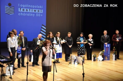 Wejherowo: Gala I Ogólnopolskiego Festiwalu Chóralnego 50+ (fot. Leszek Spigarski)