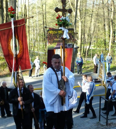 Pielgrzymi z Kościerzyny, Przodkowa, Żukowa i Grzybna dotarli do Wejherowa fot. Leszek Spigarski