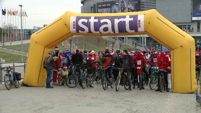 Mikołaje na rowerach w Trójmieście