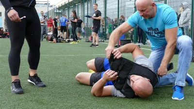Wejher Cross Games 2017, półfinał – sanie i kamizelka, fot. Leszek Spigarski