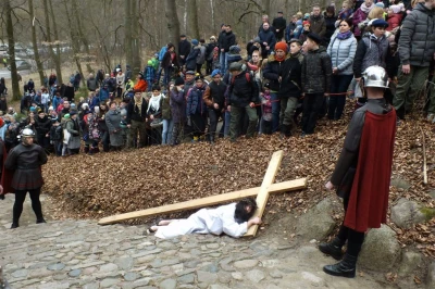 Wielki Piątek na Kalwarii Wejherowskiej - Misterium Męki Pańskiej, fot. Leszek Spigarski.
