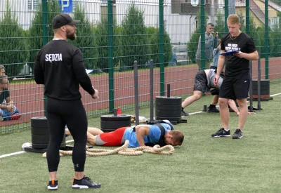 Wejher Cross Games 2017, półfinał – sanie i kamizelka, fot. Leszek Spigarski