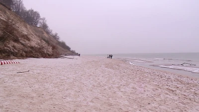 Półwysep Helski: Zniszczone po sztormach plaże - 2.02.2017 fot. TTM