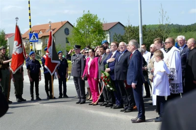 Rondo Tajnej Organizacji Wojskowej Gryf Pomorski – uroczyste otwarcie – fot. Leszek Spigarski