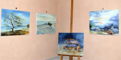 Wernisaż wystawy malarskiej pleneru w Sasinie