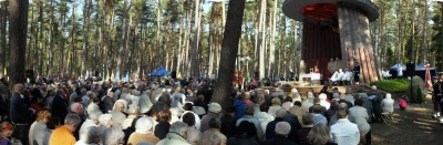 Obchody w Piaśnicy: Powstały figury więźniów Stutthofu (fot. Leszek Spigarski)