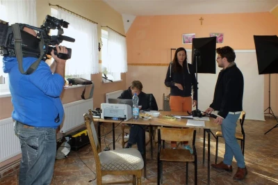 Domatowo - casting na statystów do filmu Kamerdyner - fot. Leszek Spigarski