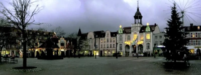 Świąteczne iluminacje Wejherowa rok 2004 i 2005 fot. Leszek Spigarski