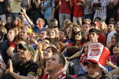 Mecz Hiszpania-Włochy. Tłumy w Fan Zone
