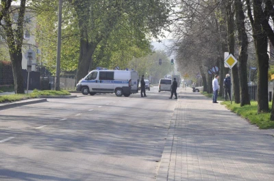 Wejherowo: Wypadek z udziałem policyjnej hondy