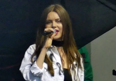 Monika Lewczuk na Światowym Zjeżdzie Kaszubów Rumia 2017 fot. Leszek Spigarski