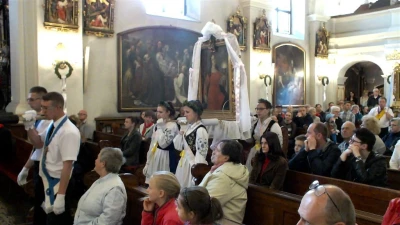 Pielgrzymi z Kościerzyny, Przodkowa, Żukowa i Grzybna dotarli do Wejherowa fot. Leszek Spigarski