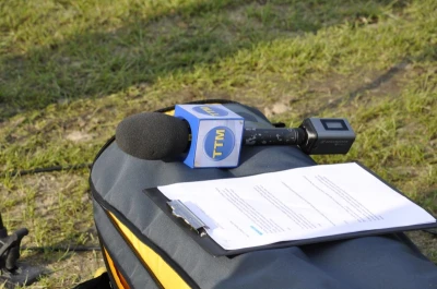 Ekipa TTM podczas realizacji meczu Gryf - Korona