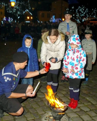 Betlejemskie Światło Pokoju - Wejherowo 2015 fot. Leszek Spigarski