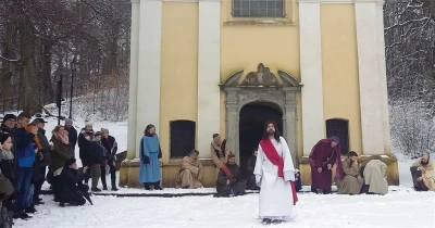 Inscenizacja Drogi Pojmania na Kalwarii Wejherowskiej