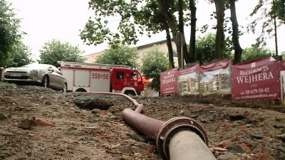 Skutki ulewnego weekendu w Wejherowie