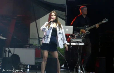 Monika Lewczuk na Światowym Zjeżdzie Kaszubów Rumia 2017 fot. Leszek Spigarski