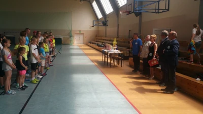 Finał Rodzinnego Turnieju Badmintona w grze podwójnej w Helu