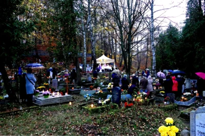 Dzień Zaduszny - nabożeństwo na starym cmentarzu w Wejherowo