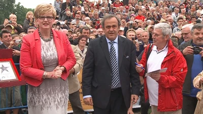 Michel Platini w Alei Gwiazd we Władysławowie