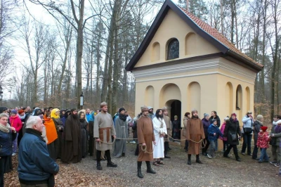 Inscenizacja Misterium - Droga Pojmania po raz pierwszy na Kalwarii Wejherowskiej fot. Leszek Spigarski