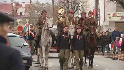 Rumia: uroczysty przemarsz z okazji Święta Niepodległości