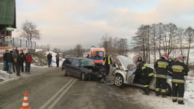 Wypadek w Gowinie - kierowca VW próbował uciec