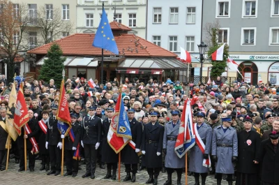 Biało-czerwona parada niepodległościowa w Wejherowie