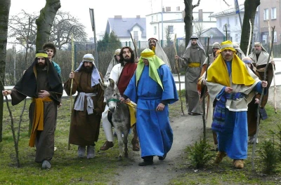 Niedziela Palmowa w Wejherowie w 2008 roku fot. Leszek Spigarski